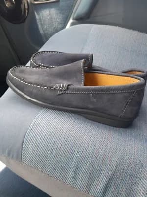 Men's flat italian leather size 40