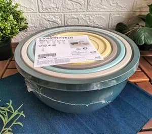 Ikea Bowl Set 5 Mixed Colours