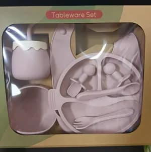 8-Piece Silicone Baby Feeding Set