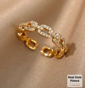 Real Gold plated, Stainless Steel and cubic Rings