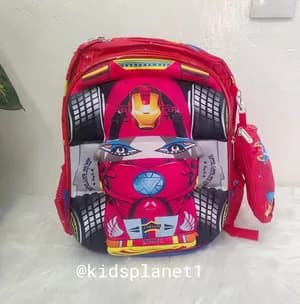 Iron man School bag for kg level
