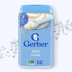 Gerber Baby Food Stage 1 Rice Cereal 8oz