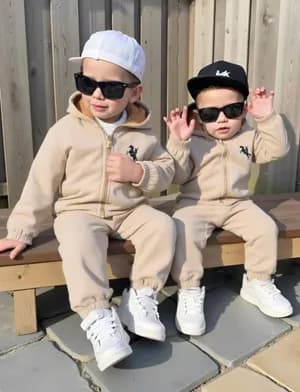 Unisex 2 piece hooded jacket and pant set