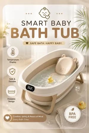6-in-1 Premium Baby Bath Tub Set
