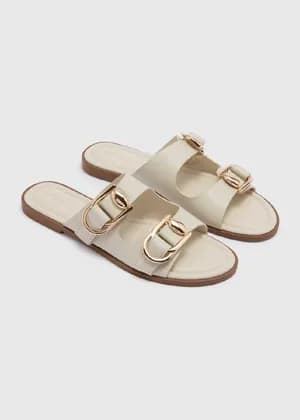 PAPAYA double strap buckle sandals