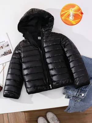 Unisex color block hooded jacket