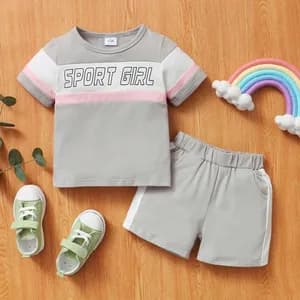 2 Pieces Short-sleeve T-shirts and Shorts Sets