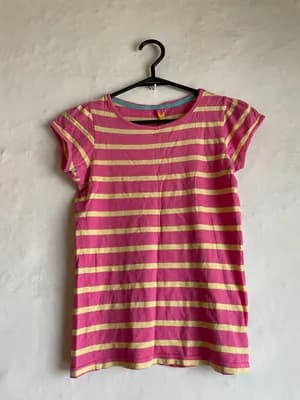 Pink and Yellow striped t-shirt