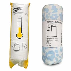 IKEA CYMBALBLOMMA Duvet cover 240x220/50x80 cm