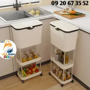 Non Bending Garbage Bin Storage Rack