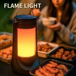 FLICKERING SOLAR CAMPING LIGHT