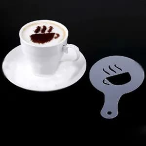 Coffee and Cappuccino Foam Latte Plastic Decorative Stencils